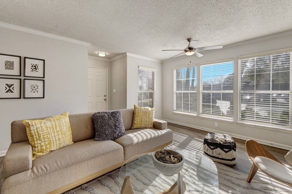 Sala de estar - Elements of Madison Apartments