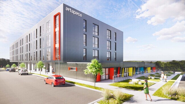 Vista exterior del edificio - Artspace Windgate Campus