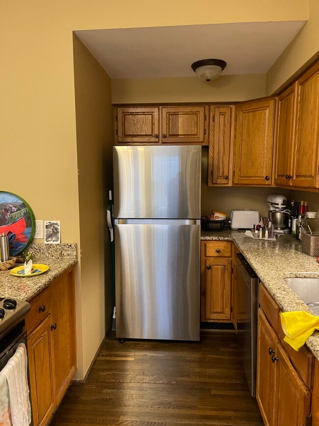 stainless refrigerator and new dishwasher - 418 Clement Ave