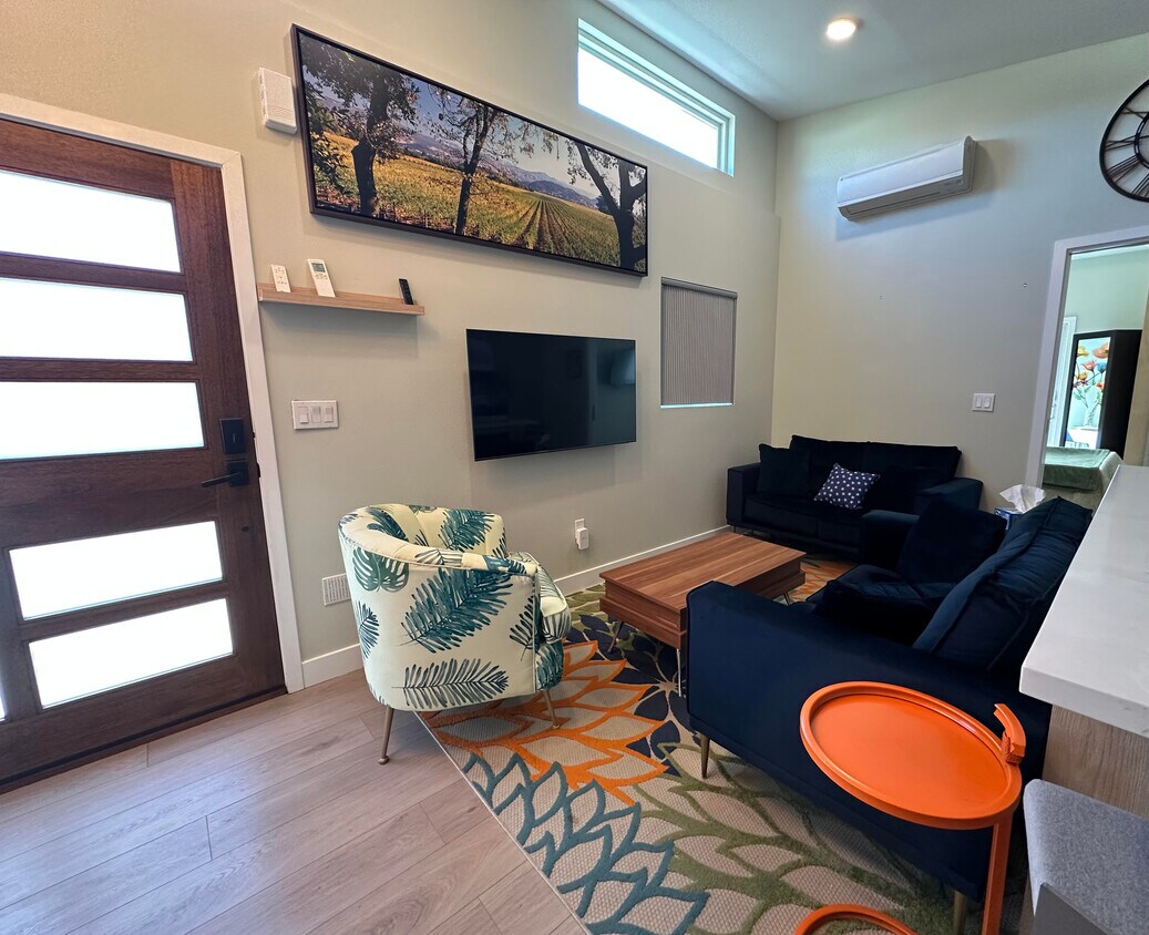 living room and front door - 1490 Ash St