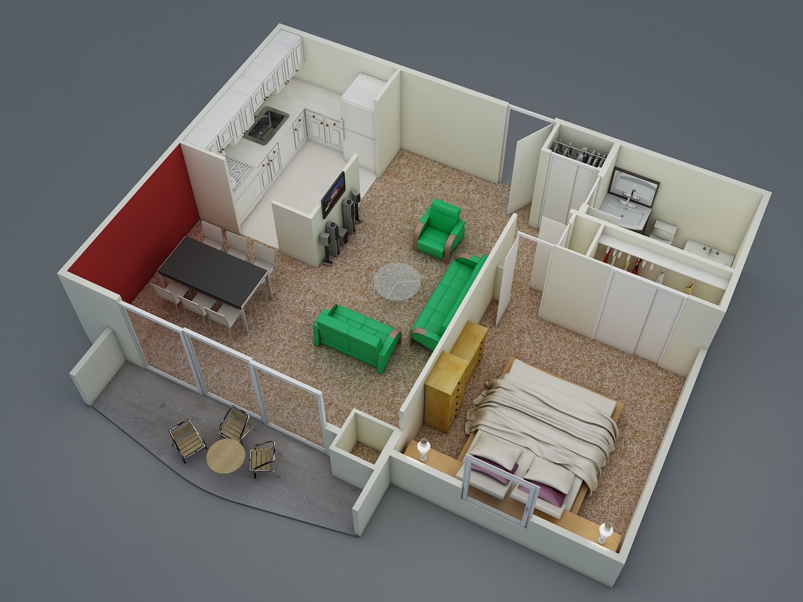 Southgate Towers – One Bedroom Deluxe