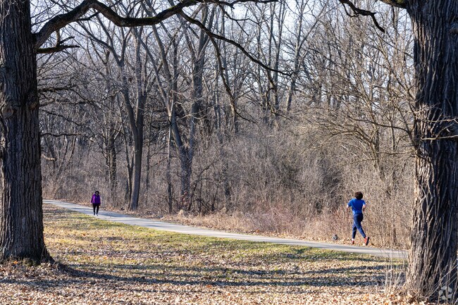 Tinley Park residents take advantage of a nice winter day in Yankee Woods Forest Preserve.