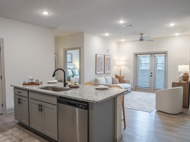 The Sabine: 2BR, 2BA- Kitchen - The Flats at Ransley