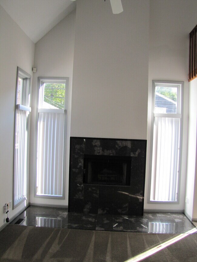 sala de estar con chimenea - 4623 Genessee St