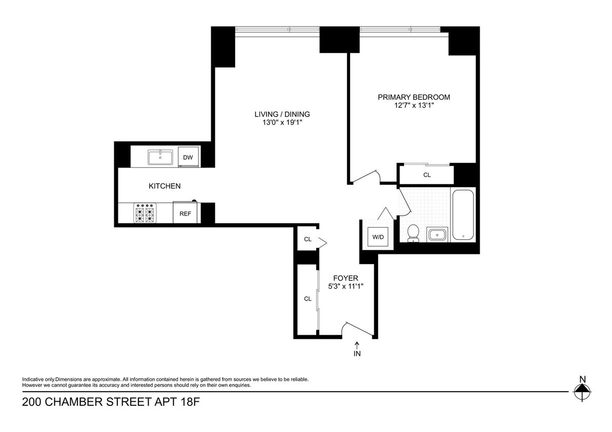 200 Chambers St Unit 18F, New York, NY 10007 Apartment for Rent in