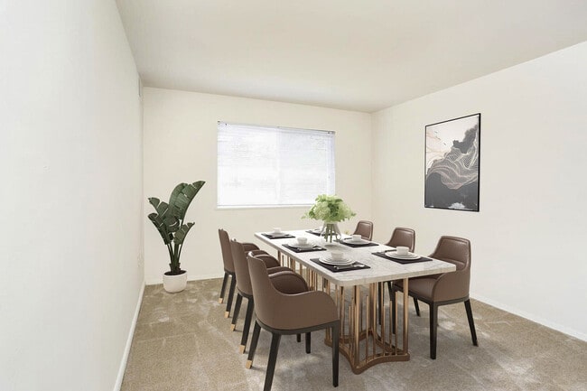 Plano de planta interior del apartamento amueblado en Villages of Gaithersburg Maryland MD - Village at Gaithersburg