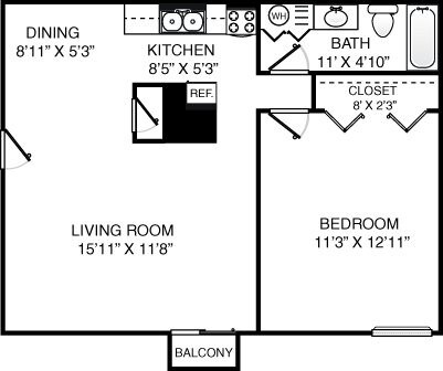 Jandal Apartments Rossford Oh Floorplan Jandal Apartments