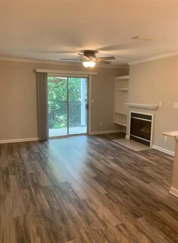Living room with new hardwood floors - 515 Granville Ct