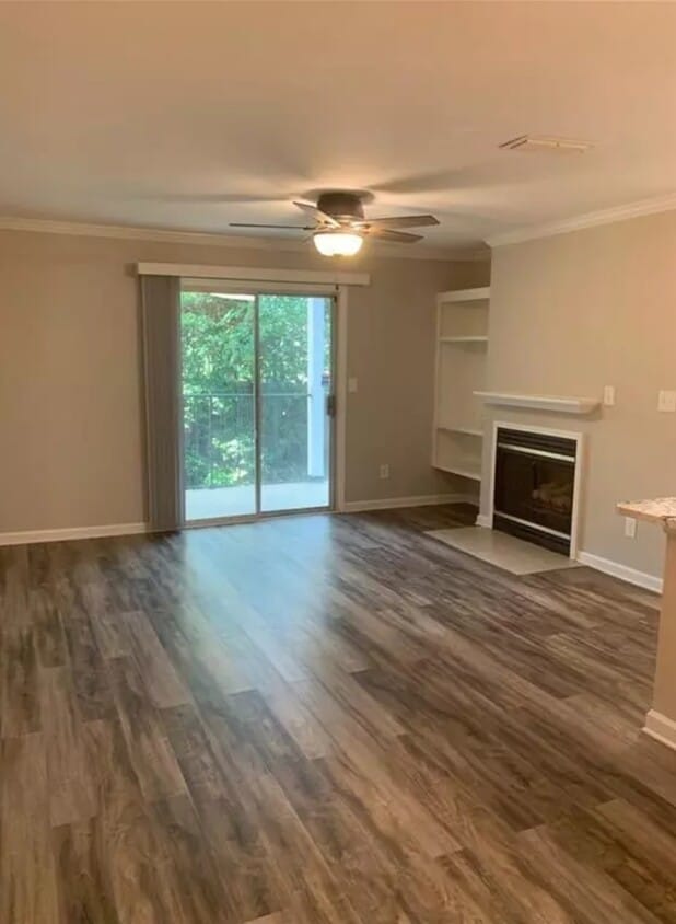 Living room with new hardwood floors - 515 Granville Ct