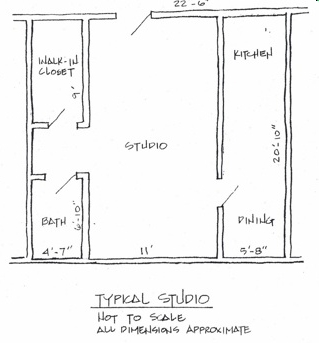 Estudio- 0 HAB/1 BA - Gray Court Apartments