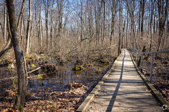 Visitors to the Great Swamp Outdoor Education Center can enjoy walking trails and educational tours.