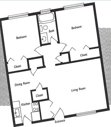 2HAB/1BA - Palm Bay Apartments
