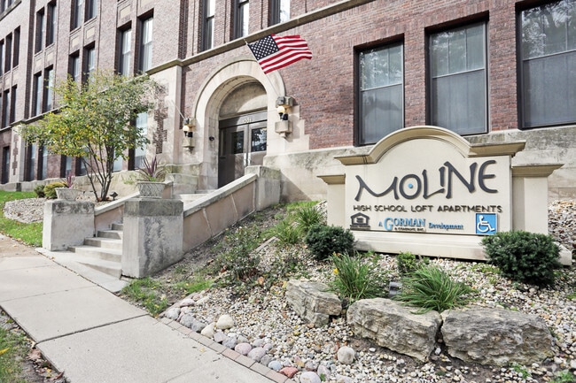 Main Entrance - Moline High School Lofts