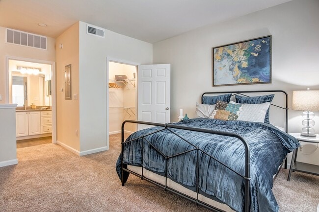 Bedroom with Kitchen and Walk-in Closet - Elevation 3505 Apartments & Townhomes