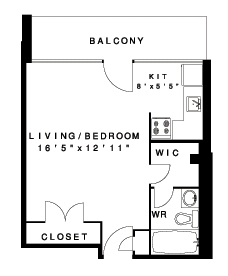 1BR/1BA - Royalwood Apartments