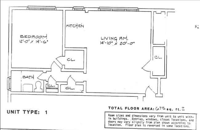 floor plan - 1729 N Queens Ln