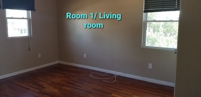 Bedroom 1 / Living Room. Big size, wood floor, sunny - 236 Franklin St