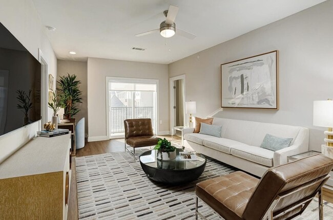 Living room - Clear Creek Springdale Apartments