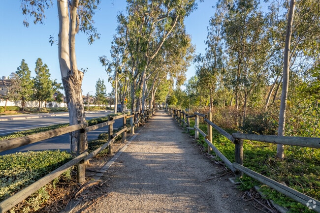 Some of the main roads Tustin are flanked by wide walking paths and horse trails.