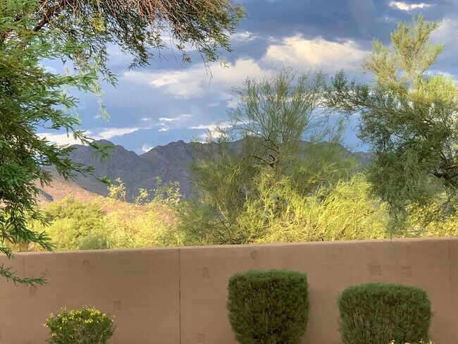 Magníficas vistas a la montaña desde el patio trasero y el balcón superior. - 19475 N Grayhawk Dr