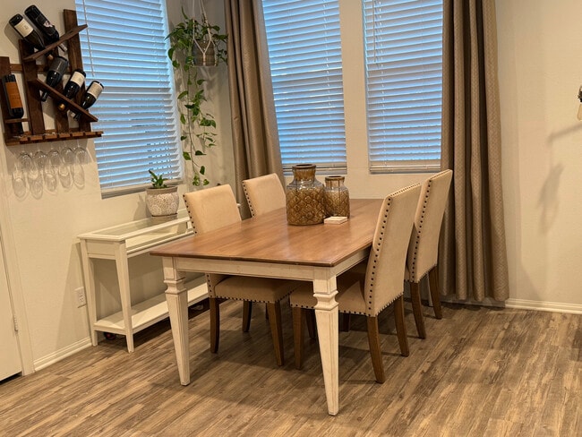 Dining space with natural light and wine storage - 5020 Verdugo Way