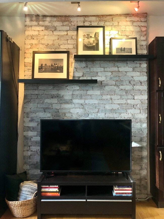 Exposed brick (LR) - 496 LaGuardia Pl