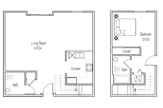 1HAB/1.5BA - Magnolia Apartments
