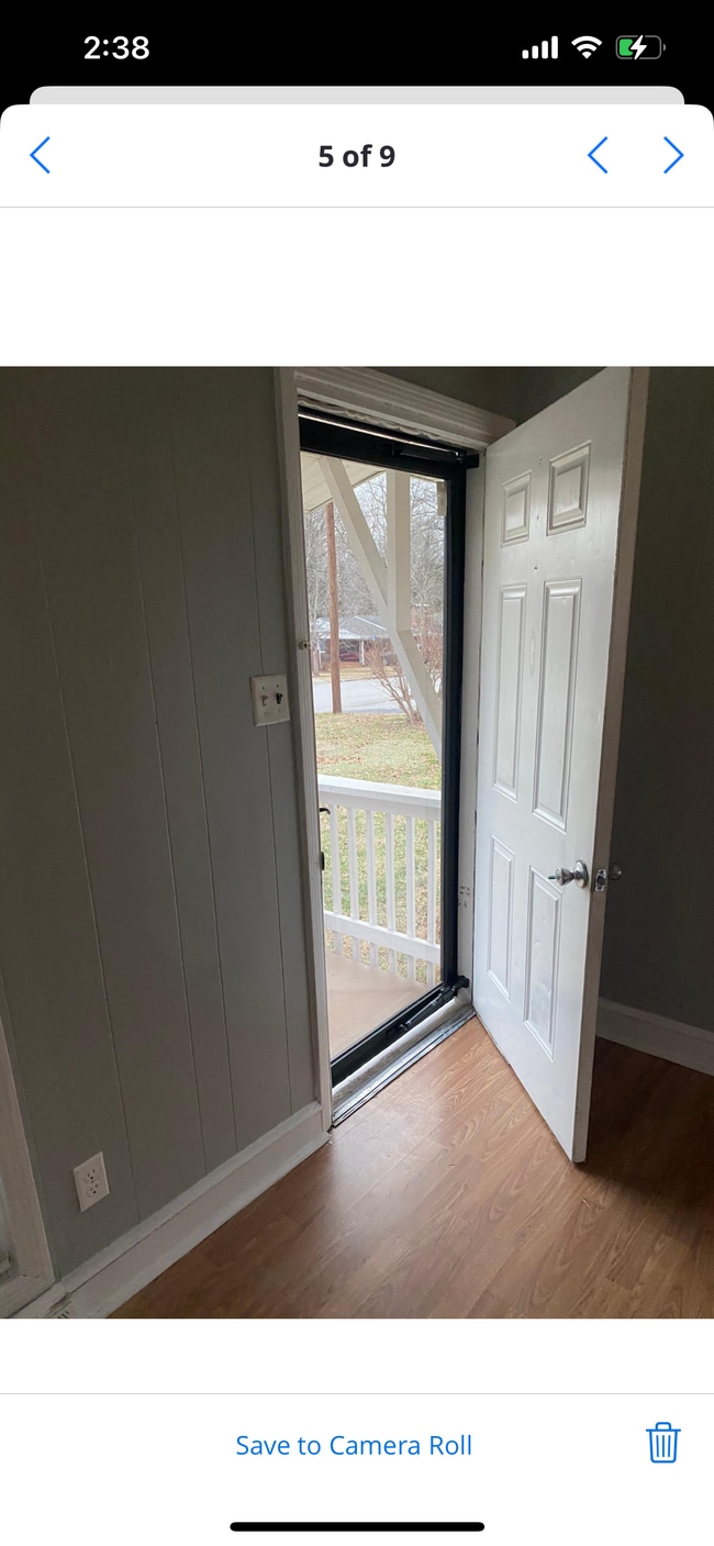 Front door entrance .screen door just installed - 614 Roberts St