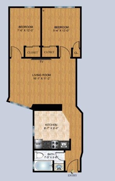 2HAB/1BA - 575-587 W 177th St