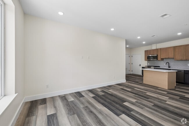 2BR, 1BA - 975SF - Kitchen/Living Room - The Unity at S Orange Ave