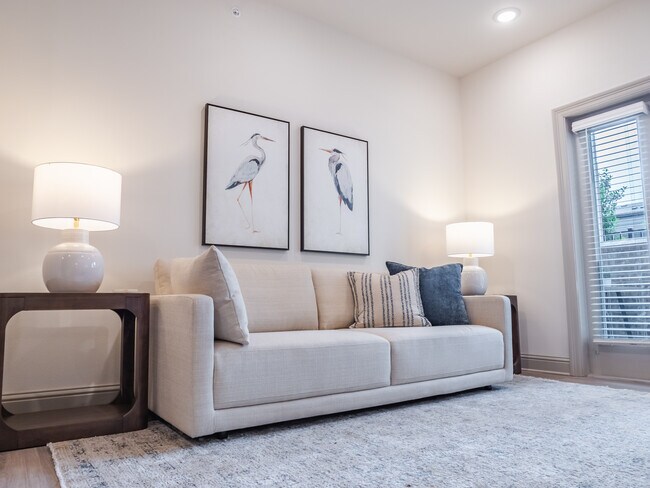 The Frida: 1BR, 1BA- Living Room - The Heights at Picardy