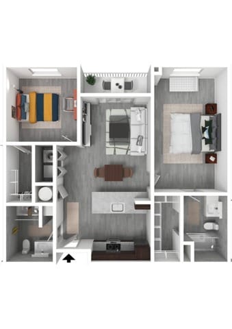 2 Bedroom B - Union Mill