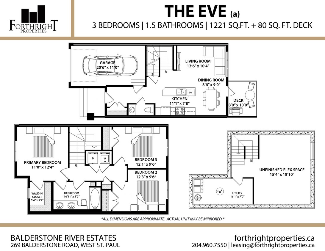 Balderstone River Estates - Plans d'étage - Maison de ville - 3 chambres - Eve (a) - Balderstone River Estates
