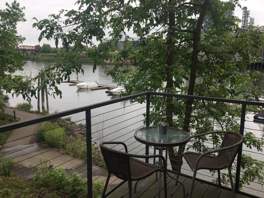View from living room couch - 606 NW Naito Pkwy