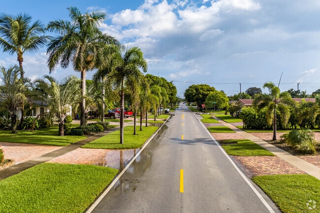 Residents of Downtown Deerfield Beach are greeted with well maintained and quiet streets.