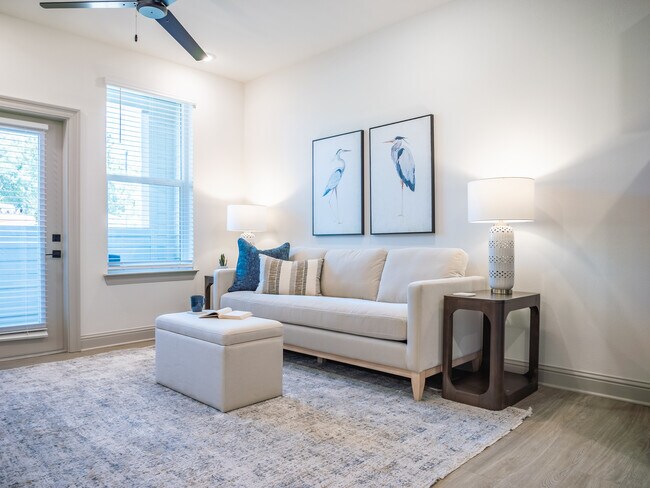 The Daysailer II: 1BR, 1BA- Living Room - The Waters at Freeport