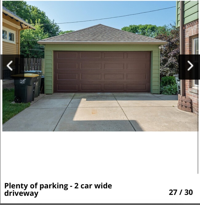 2 car detached garage with plenty of driveway parking - 6407 W Lloyd St
