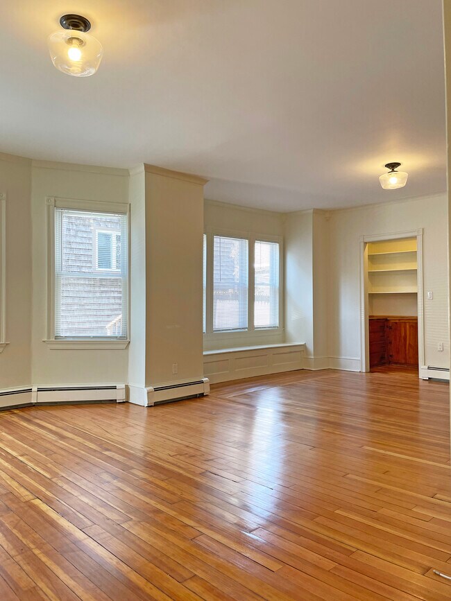 Living Room/Dining Room w/ refinished hardwoods - 228 Doyle Ave