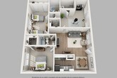 3 Bedroom, 2 Bathroom, 1152 Square Feet