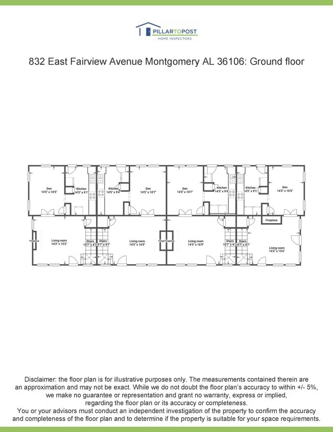 Ground Floor Floor Plan - Lebron Townhomes