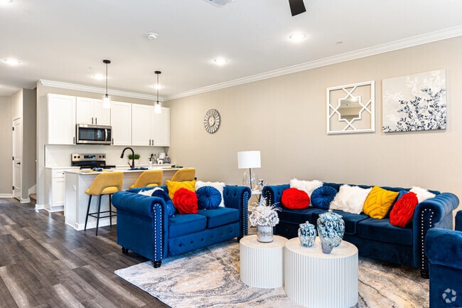 The Springsteen 2BR, 2.5BA - 1,438SF Living Room - Greenwood Townhomes