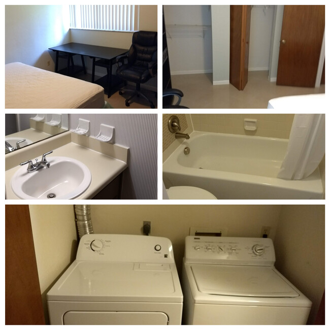 Downstairs BR/BA and laundry closet - 2508 SW 35th Pl