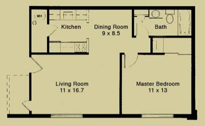 1HAB/1BA - Highland Ridge Apartments
