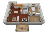 2 Bedroom, 1 Bathroom