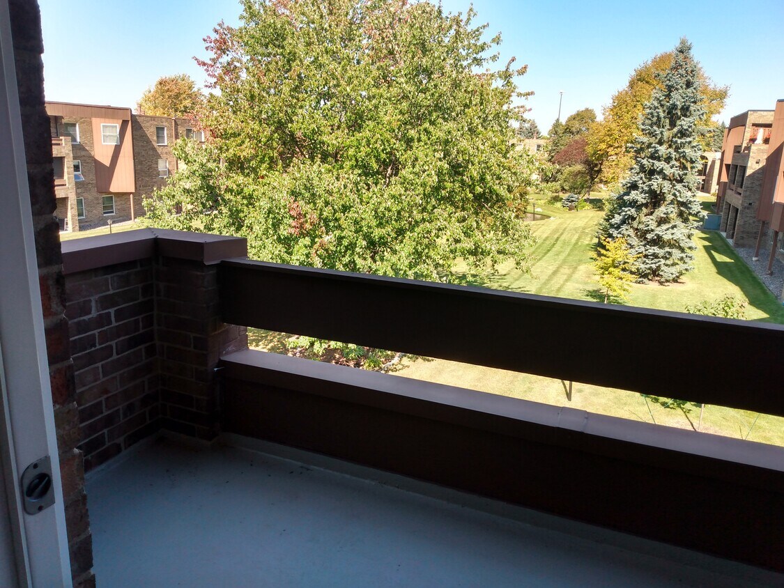 View of courtyard from the deck - 2210 Midland Grove Rd