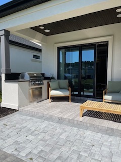 Back Patio Lanai with Gas Grill - 6768 Montgomery Ln