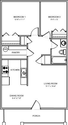 2HAB/1BA - Sedalia Villa