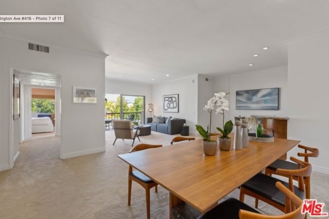 Open living space, separating bedrooms. - 612 S Barrington Ave