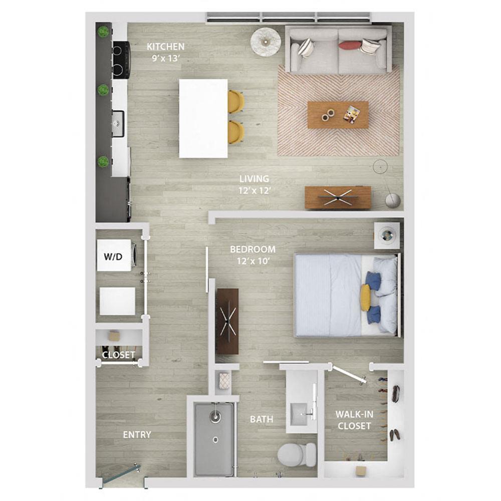 Station 73 at Battery Park – S1 (Convertible 1-bedroom)