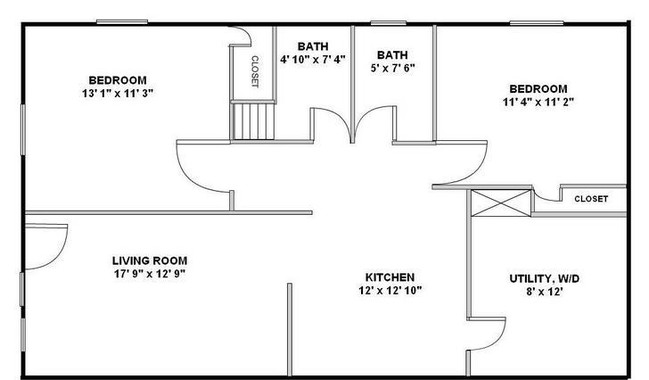 2BR/2BA - Ash Tree Townhomes